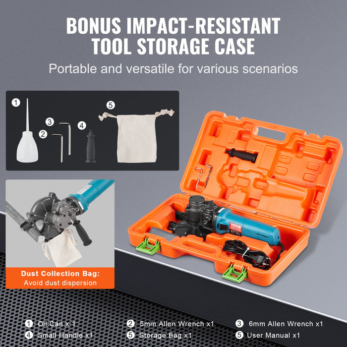 1100W Electric Rebar Cutter Cutting Up To 3 / 2In 4-40Mm