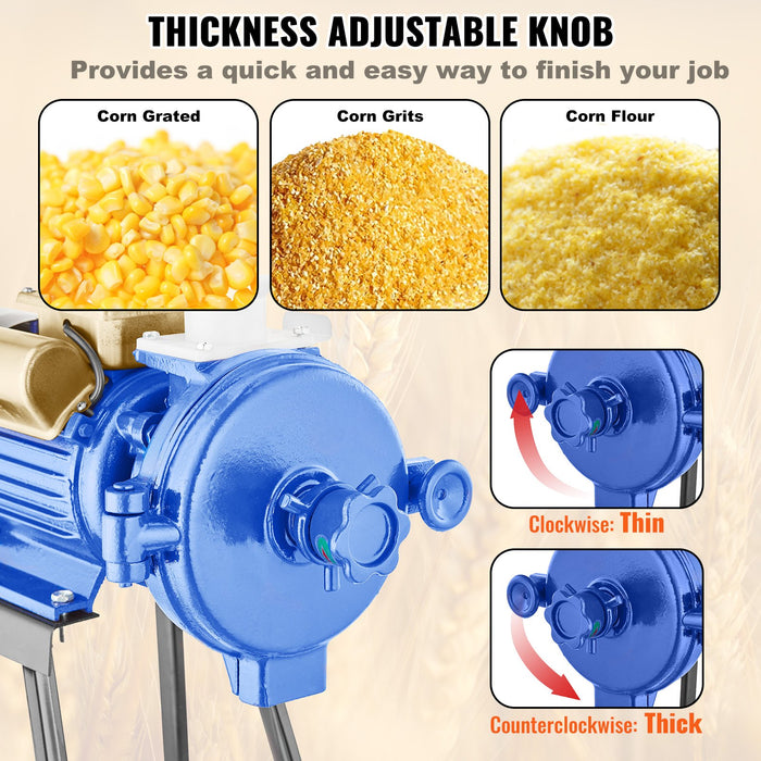 3000W Electric Grain Grinder Corn Wheat Flour Cereal Mill Dry Grinder