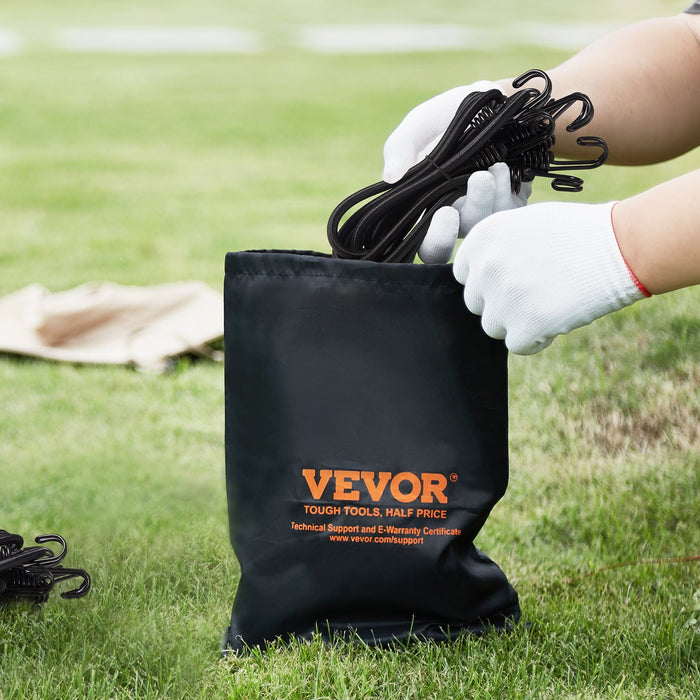 12 Pcs Bungee Cords With Hooks 32 In Heavy Duty Bungee Straps 8 Mm Black