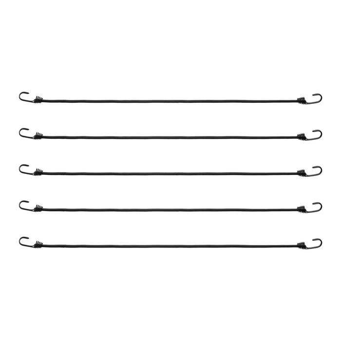 12 Pcs Bungee Cords With Hooks 32 In Heavy Duty Bungee Straps 8 Mm Black