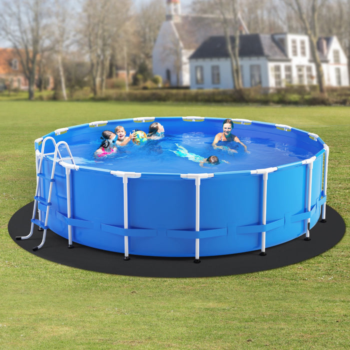 21Ft Round Pool Liner Pad Pool Liner Pad For Above Ground Swimming Pools Extra-Thick Pool Mat Prevents Punctures Recycled Geotextile Material Underlayment Pad Extend Liner Life