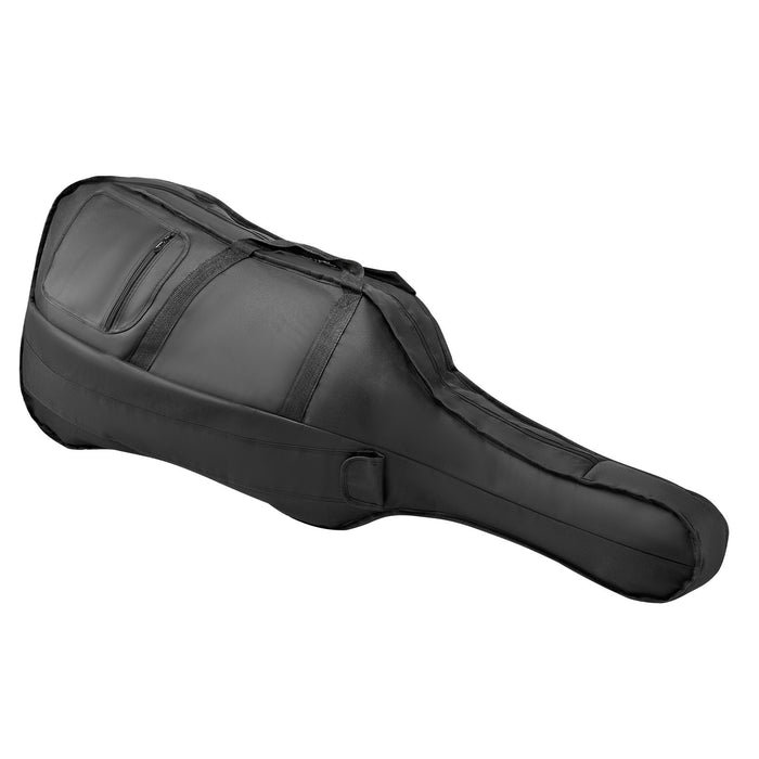 4 / 4 Full Size Cello Case Nylon Waterproof Lightweight Portable Travel Carrying Bag With Reinforced Handle Dual Shoulder Straps Anti-Scratch Professional Cello-Shape For Cello Black