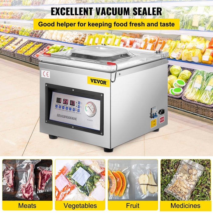Dz-260C Digital Vacuum Sealer Food Vacuum Sealing Packing Machine 220V