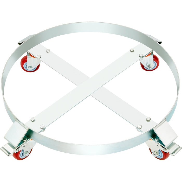 2Pcs 250 L Heavy Duty Drum Dolly 454 Kg Load Capacity Barrel Dolly Cart Drum Caddy Non Tipping Hand Truck Capacity Dollies With Steel Frame 4 Swivel Casters Wheel For Drum Handling