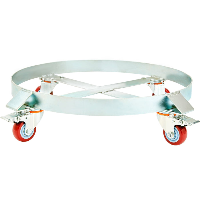 2Pcs 250 L Heavy Duty Drum Dolly 454 Kg Load Capacity Barrel Dolly Cart Drum Caddy Non Tipping Hand Truck Capacity Dollies With Steel Frame 4 Swivel Casters Wheel For Drum Handling