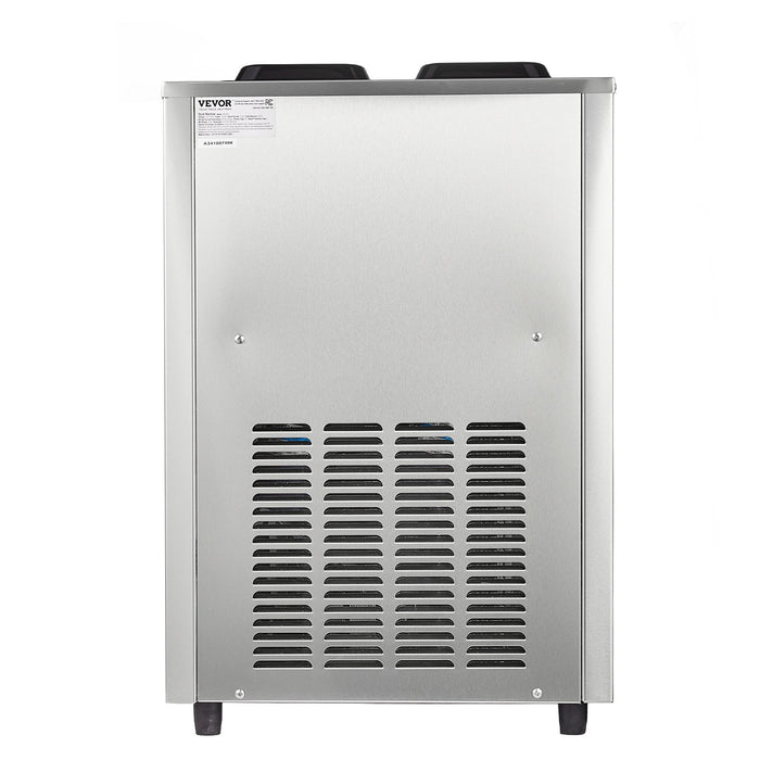 Commercial Slushy Machine 2 X 12L / 3.17 Gal Double Tanks Cool And Freeze Modes Stainless Steel Margarita Smoothie Frozen Drink Maker Slushie Machine For Party Cafes Restaurants Bars Home