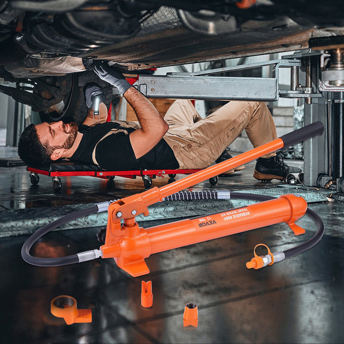 12 Ton Hydraulic Jack Air Pump Lift Ram Body Frame Porta Power Repair Kits