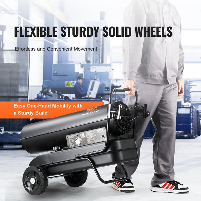 100000Btu Kerosene / Diesel Forced Air Torpedo Space Heater With Thermostat