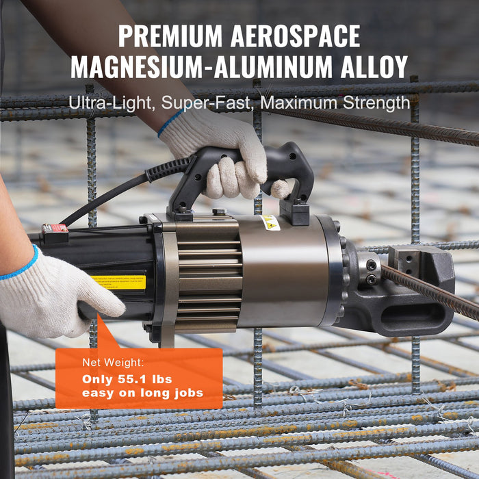 2300W Electric Hydraulic Rebar Cutter Cutting Up To 1.26 Inch 5-32Mm