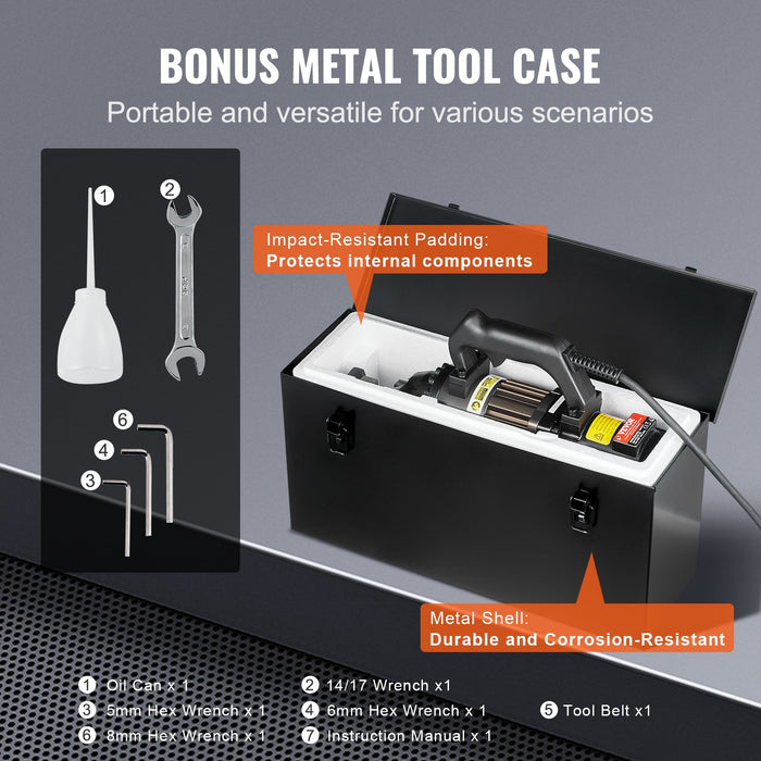 1000W Electric Hydraulic Rebar Cutter Cutting Up To 3 / 4 Inch #6 4-20Mm