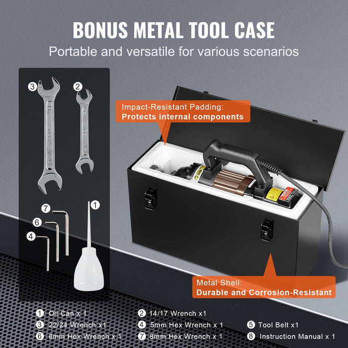 1500W Electric Hydraulic Rebar Cutter Cutting Up To 7 / 8 Inch #7 4-22Mm