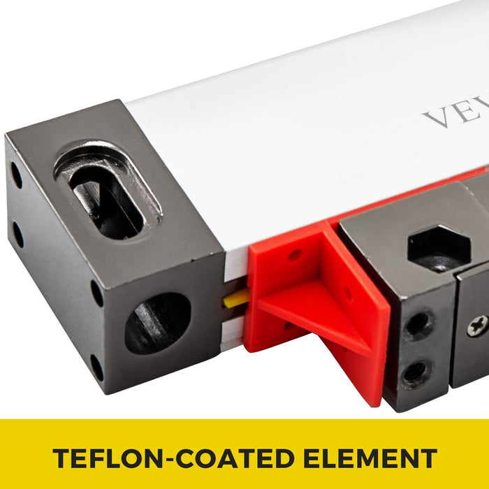 1 Axis Lathe Linear Scale 200Mm With Accuracy 0.0002" Optical Length Precision Linear Scale Aluminum Body For Mill Milling Lathe Machine With Accessories (200Mm(8"))