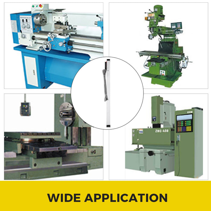 1 Axis Lathe Linear Scale 550Mm With Accuracy 0.0002" Optical Length Precision Linear Scale Aluminum Body For Mill Milling Lathe Machine With Accessories (550Mm(22"))