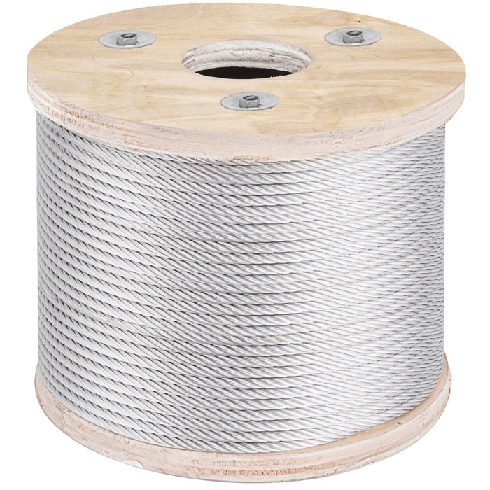 304 Stainless Steel Wire Rope Cable 4.8 Mm 7X19 76 M Reel