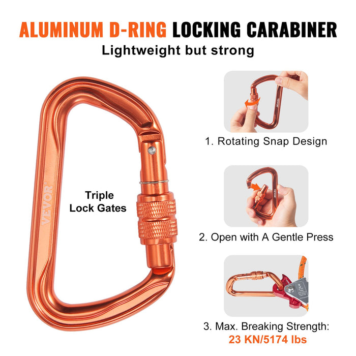 16Mm Steel Core Flipline 8Ft 2.4M Arborist Flipline For Fall Protection