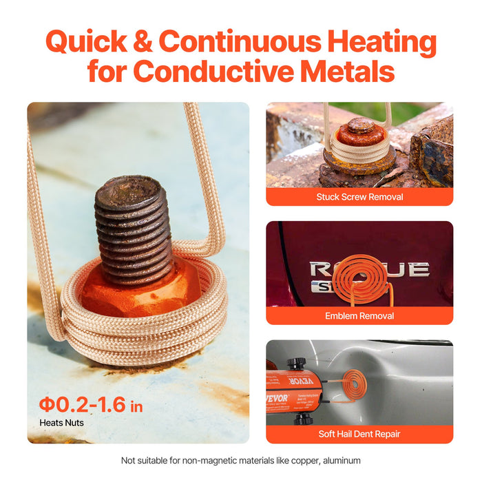 1Kw Magnetic Induction Heater Hand-Held Induction Heater For Bolts Removal