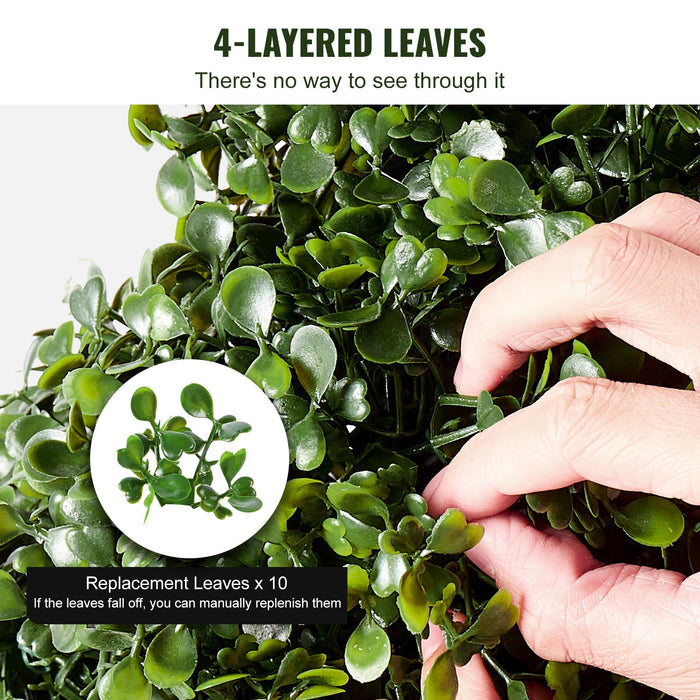 2 Pack 152.4Cm Artificial Boxwood Topiary Tree Faux Plant Uv Decor In / Outdoor