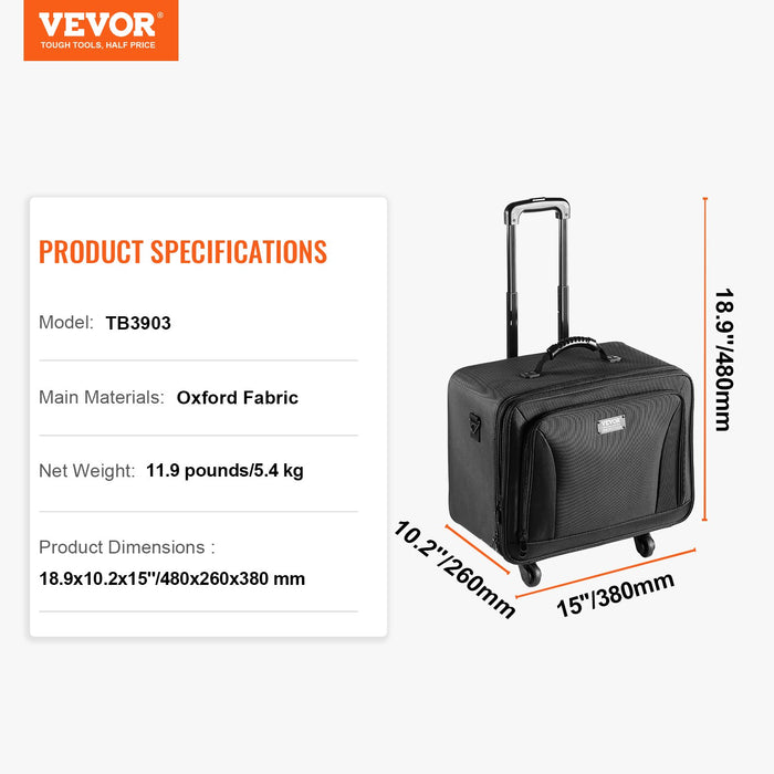 Rolling Makeup Train Case Large Storage 3 Tiers Convenient Carry With Handle Wheels Strap Professional Makeup Storage Organizer Box Make Up Carrier Waterproof Oxford Black