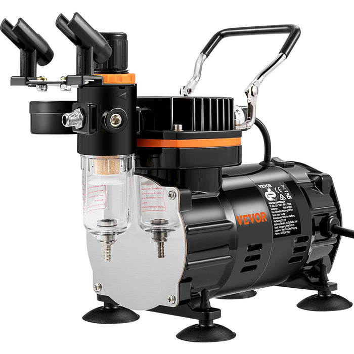 Airbrush Kit Dual-Action Airbrush Compressor Art Nail Tattoo Makeup Model