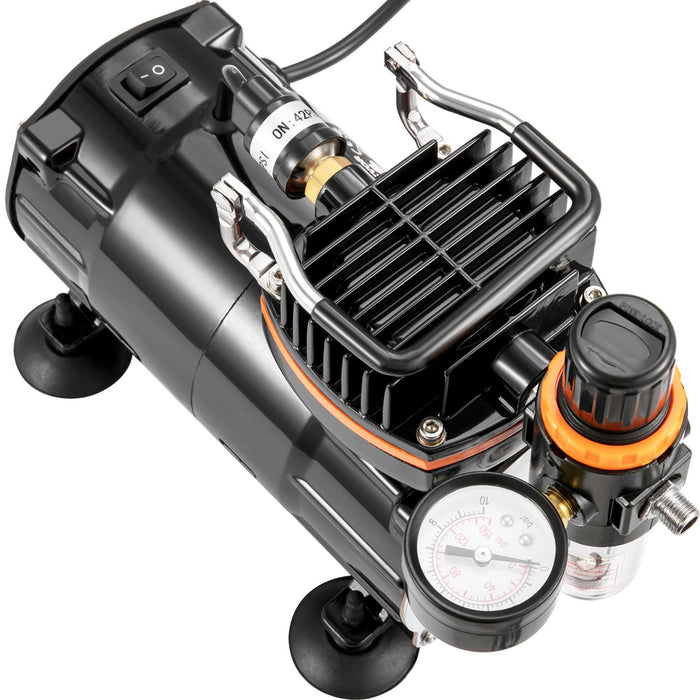 Airbrush Kit Dual-Action Airbrush Compressor Art Nail Tattoo Makeup Model