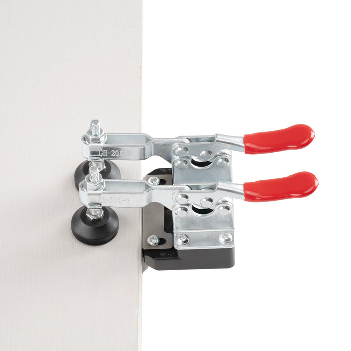 35 Mm Concealed Door Hinge Jig Aluminum Alloy Cabinet Hinge Jig Accurate Locking Dual Clamp Fixation Hinge Drill Jig With Accessories Woodworking Tool For Doors Cabinets Hinges Mounting