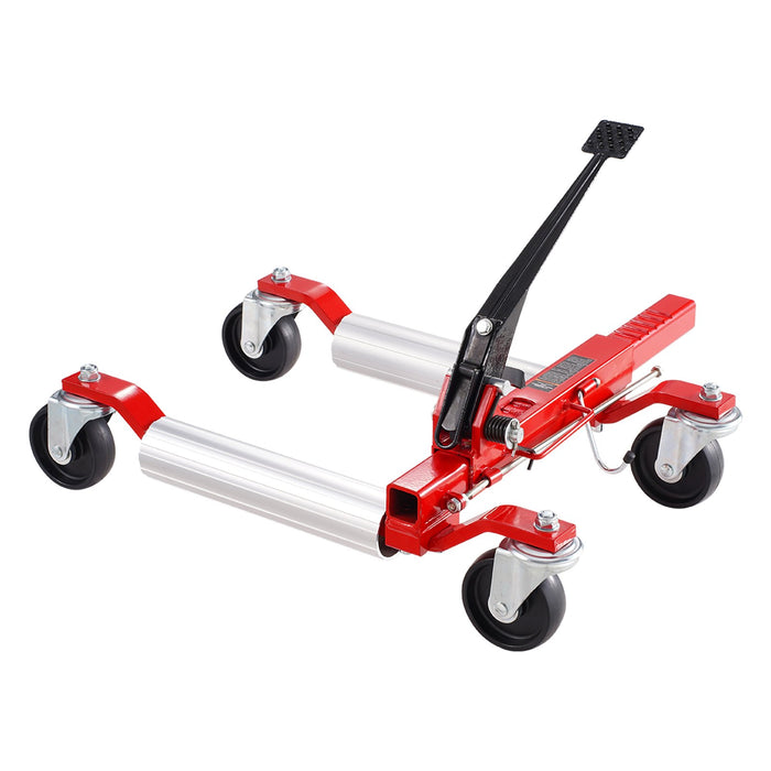 Wheel Dolly Max Capacity 1500 Lbs Car Dolly Car Jack Dolly Lifter With 360° Rotatable Wheels Heavy Duty Vehicle Positioning Ratchet Tire Jack For Vehicle Car Auto Repair Moving