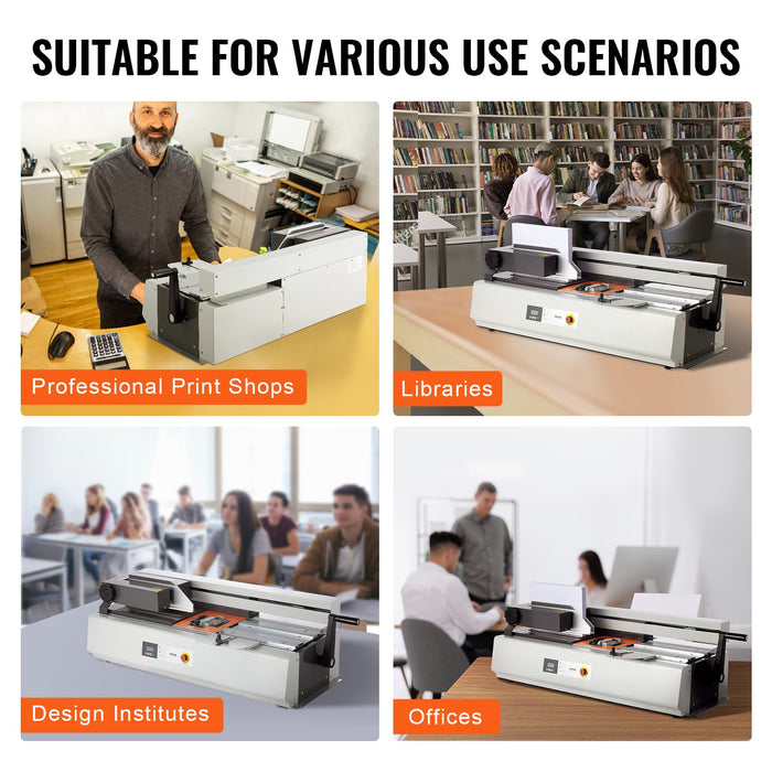 Thermal Binding Machine 400 Sheets Capacity Hot Glue Binding Machine Thermal Book Binder 40Mm Binding Thickness A3 Short Edge / A4 / A5 Document