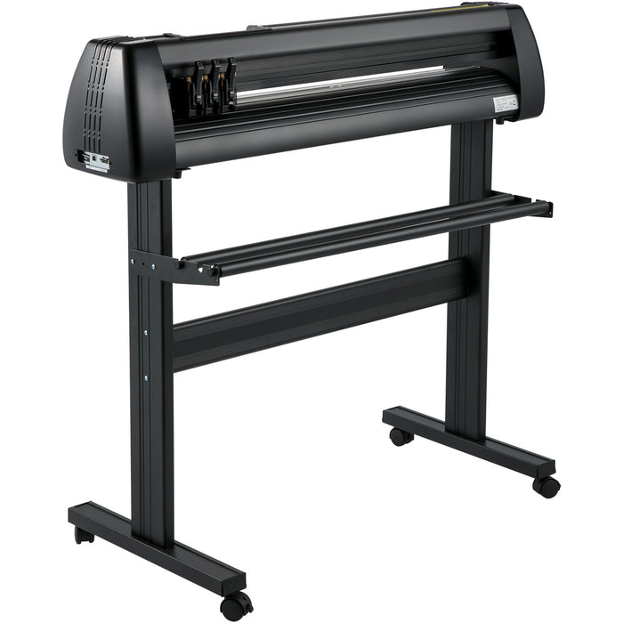 28 Inch Vinyl Cutter Machine With Floor Stand Vinly Sign Cutting Plotter Starter Bundle Kit Software Adjustable Force & Speed