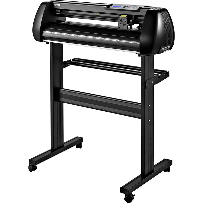 Vinyl Cutter Machine 28In Offline Bluetooth Cutting Plotter Machine 400In / 10M Steel Roller Shaft Adjustable Speed Force Signmaster Software Tool Diy Craft Kit For Sign Making Windows & Mobile