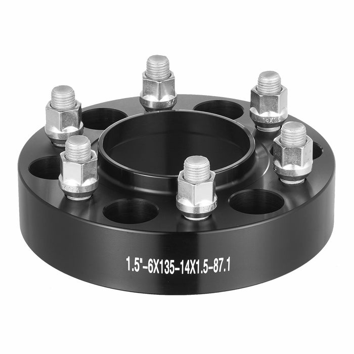 1.5" 6"X5.3" Wheel Spacers Wheel Adapters 6 Lug Forged Spacer 4 Pcs Black