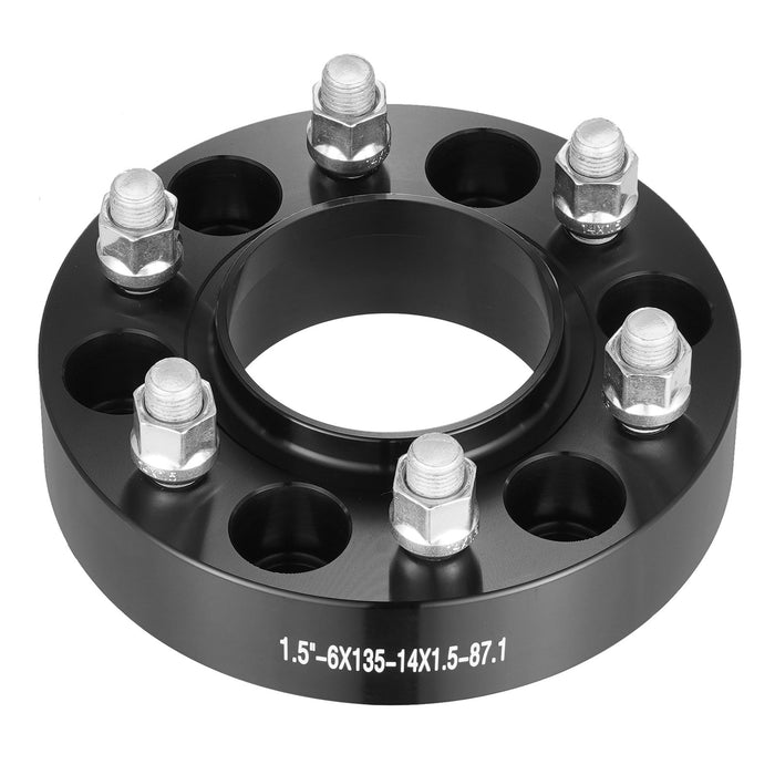1.5" 6"X5.3" Wheel Spacers Wheel Adapters 6 Lug Forged Spacer 4 Pcs Black