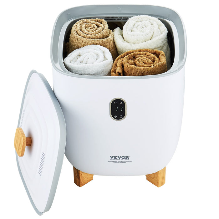 25L Towel Warmer Bucket With Led Screen Bottom Heating Columns Timer White