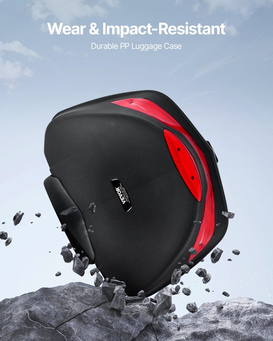 48L Motorcycle Top Case Universal Motorbike Tail With Reflective Panel