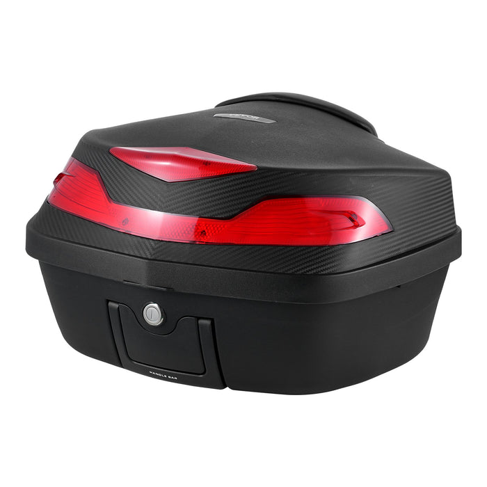 48L Motorcycle Top Case Universal Motorbike Tail With Reflective Panel
