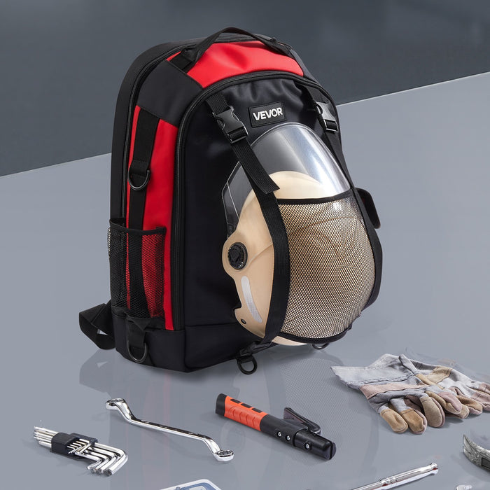 25.2L Welding Backpack 1680D Polyester Welder Backpack For Tool And Helmet