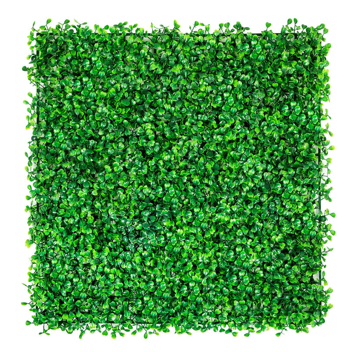 12Pcs 10X10 Inch Artificial Boxwood Panels Boxwood Hedge Wall Mat Artificial Grass Backdrop Wall Privacy Hedge Screen Uv Protected For Outdoor Indoor Garden Fence Backyard