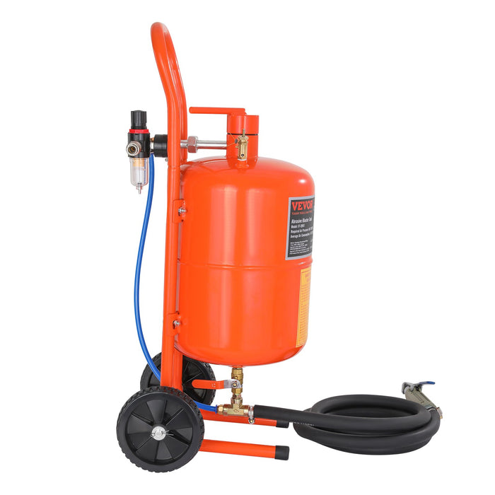 5 Gallon Sand Blaster 60-110 Psi High Pressure Sandblaster With 4 Nozzles