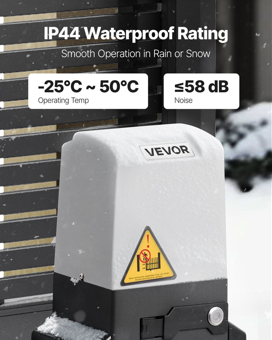 280W Electric Sliding Gate Opener 816Kg Chain Drive Infrared Sensor