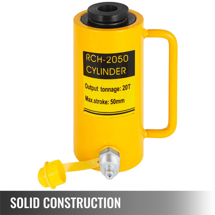 20T 2Inch Hydraulic Cylinder Jack Hollow Single Acting Hydraulic Ram Cylinder 50Mm Hydraulic Lifting Cylinders 20T 2Inch Hollow