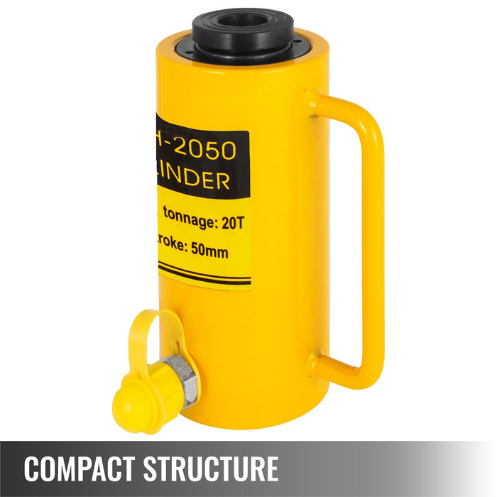 20T 2Inch Hydraulic Cylinder Jack Hollow Single Acting Hydraulic Ram Cylinder 50Mm Hydraulic Lifting Cylinders 20T 2Inch Hollow