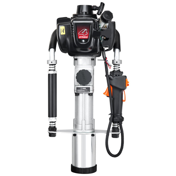 37.77Cc Gas-Powered T Post Driver 4-Stroke Fence Piling Pounder W / 3 Head