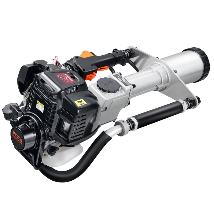 37.77Cc Gas-Powered T Post Driver 4-Stroke Fence Piling Pounder W / 3 Head