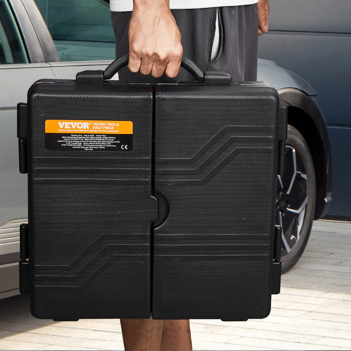 207-Piece Mechanics Tool Set 1/4" 3/8" 1/2" Drive Sockets Sae And Metric