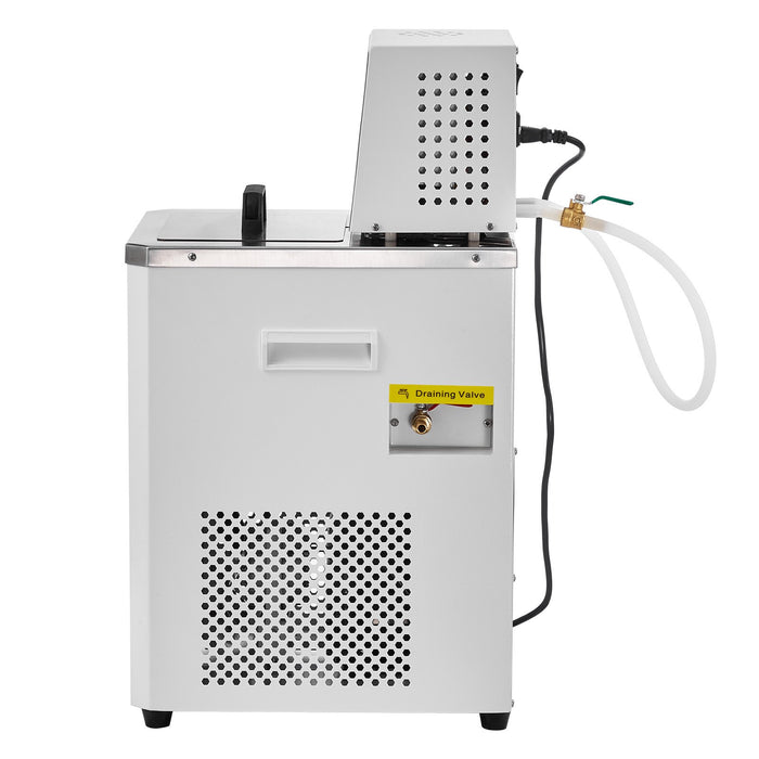 Laboratory Chiller Circulator 6L Chiller Lab Low Temperature Cooling Liquid 23°F-212°F Circulator Pump Chiller Lcd Display 304 Stainless Steel Water Bath Recirculating Water Cooling Chiller