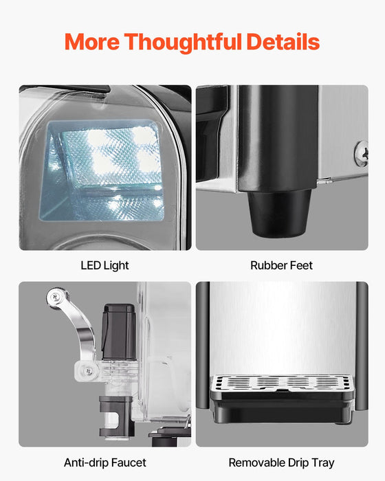 3L Commercial Slushy Machine Margarita Smoothie Frozen Drink Maker