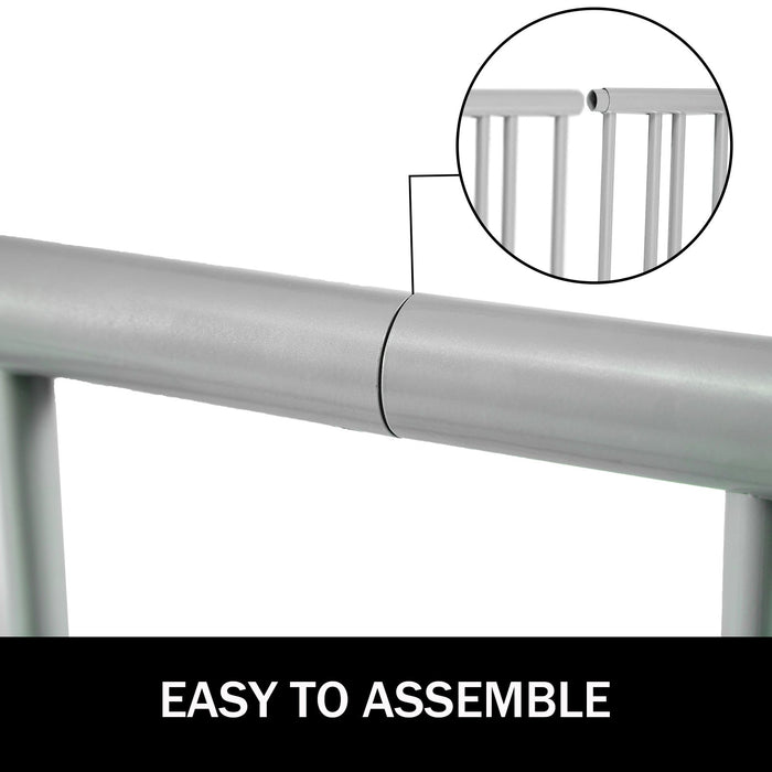 10 Holders Floor Bike Rack 59" Length All-Steel Grid Bike Rack 10-Bike Capacity Dual-Side Storage Stand For Garages Streets Yards Bike Events