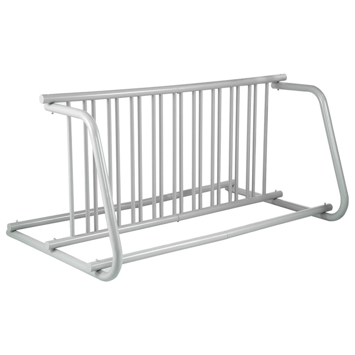 10 Holders Floor Bike Rack 59" Length All-Steel Grid Bike Rack 10-Bike Capacity Dual-Side Storage Stand For Garages Streets Yards Bike Events