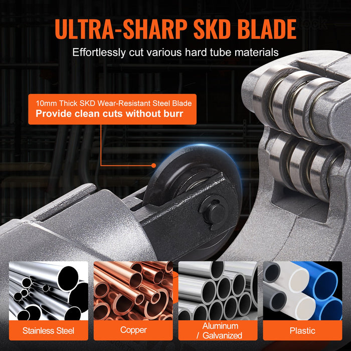 3Pcs Tubing Cutter Set 3 / 16"-2" O.D. Copper Pipe Cutter 1 / 8"-7 / 8" O.D. Mini Tube Cutter And Deburring Tool Heavy Duty Pipe Cutter Set For Copper Aluminum Stainless Steel Plastic Pipes