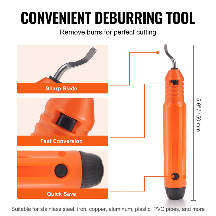 3Pcs Tubing Cutter Set 3 / 16"-2" O.D. Copper Pipe Cutter 1 / 8"-7 / 8" O.D. Mini Tube Cutter And Deburring Tool Heavy Duty Pipe Cutter Set For Copper Aluminum Stainless Steel Plastic Pipes