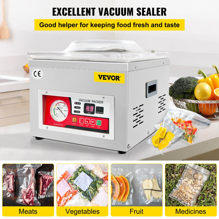 Chamber Vacuum Sealer Vacuum Packaging Machine 6.5 Cbm / H Pump Rate 220V